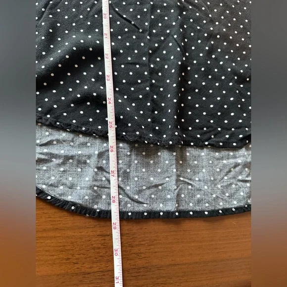 Large Old Navy Black with white polka dots - Picture 6 of 9